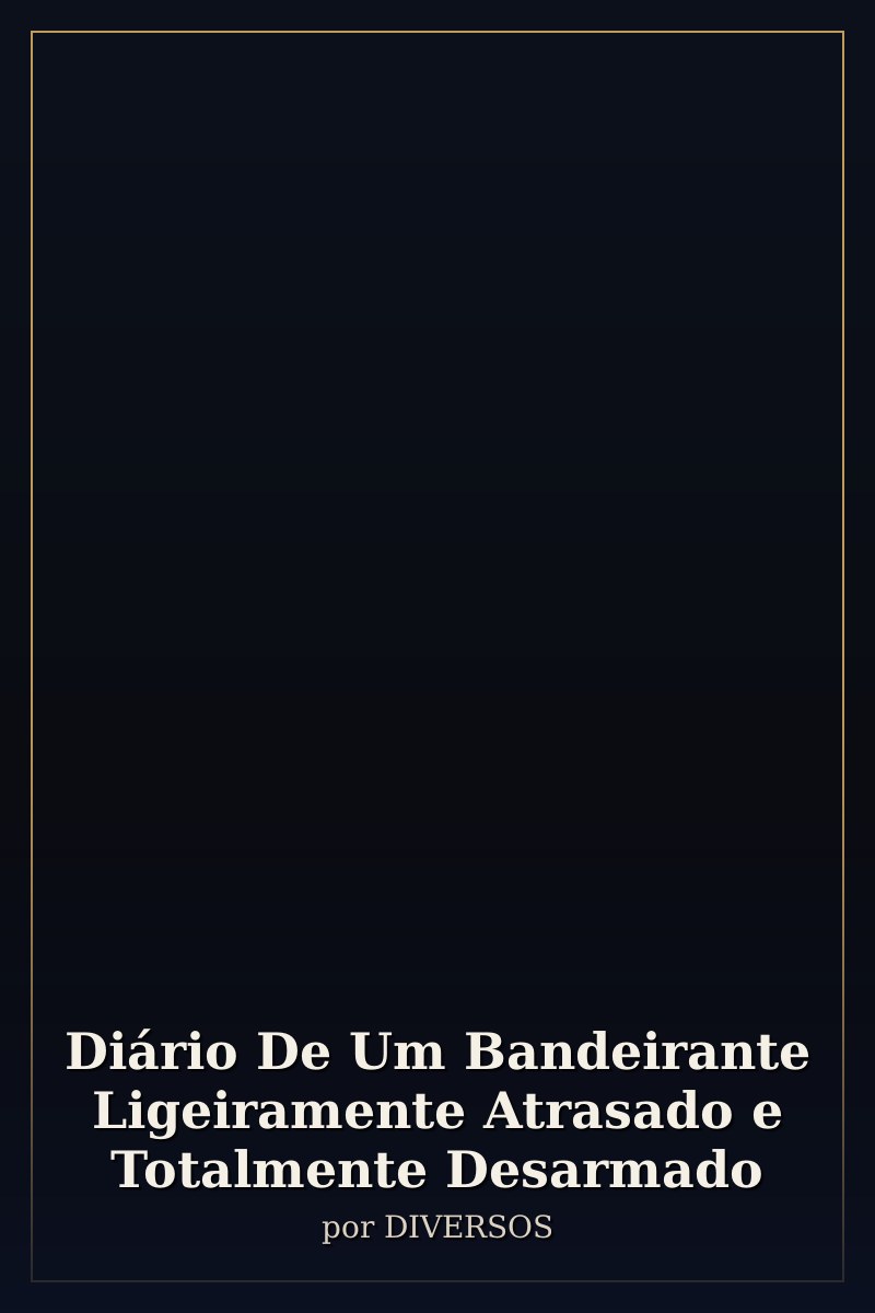 Capa de Diário De Um Bandeirante Ligeiramente Atrasado e Totalmente Desarmado