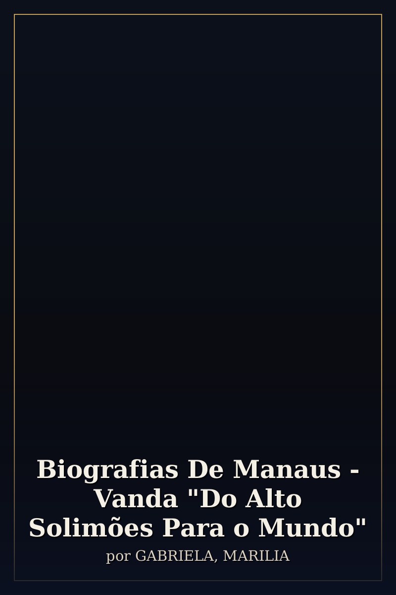 Capa de Biografias De Manaus - Vanda "Do Alto Solimões Para o Mundo"