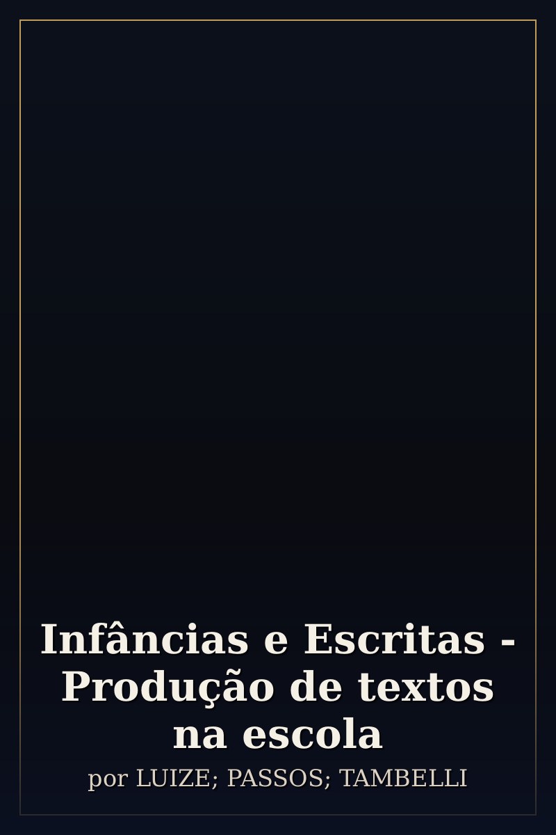 Capa de Infâncias e Escritas - Produção de textos na escola