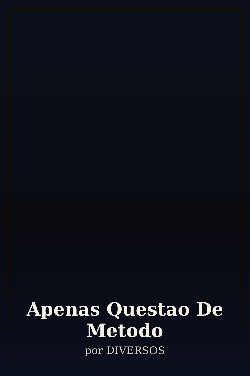 Capa de Apenas Questao De Metodo