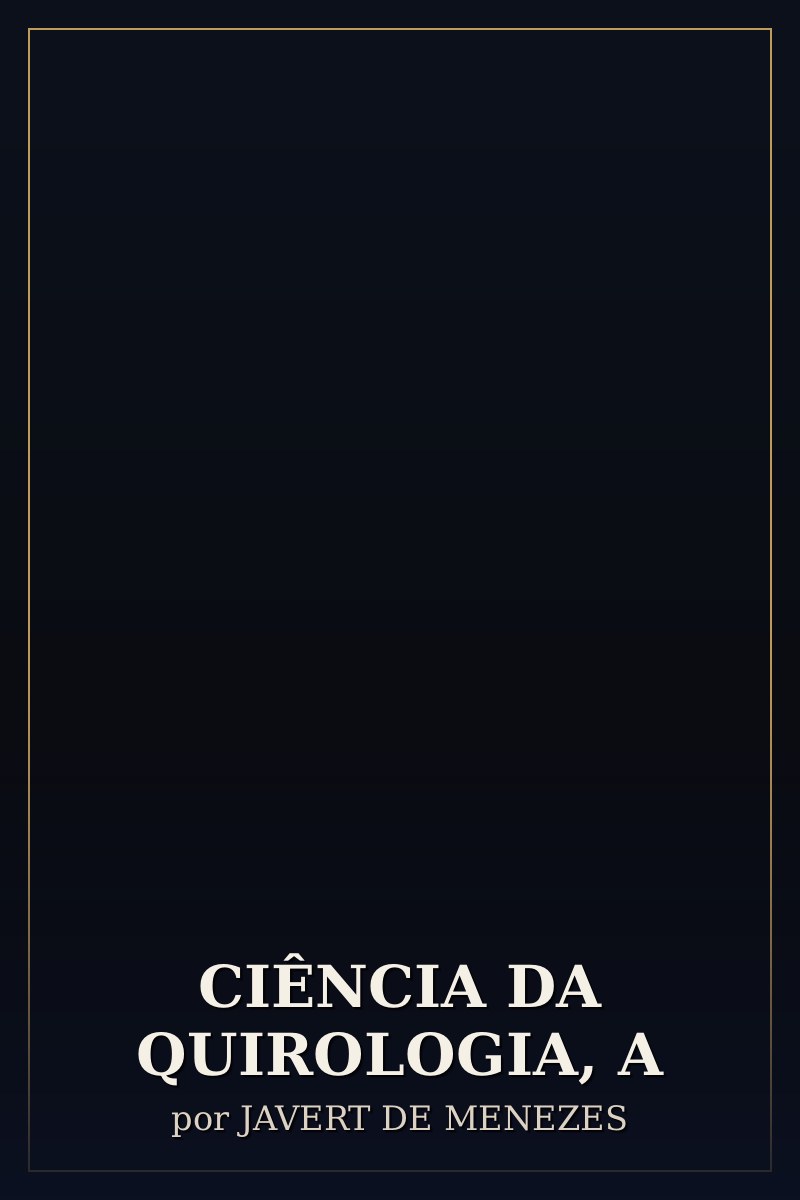 Capa de CIÊNCIA DA QUIROLOGIA, A