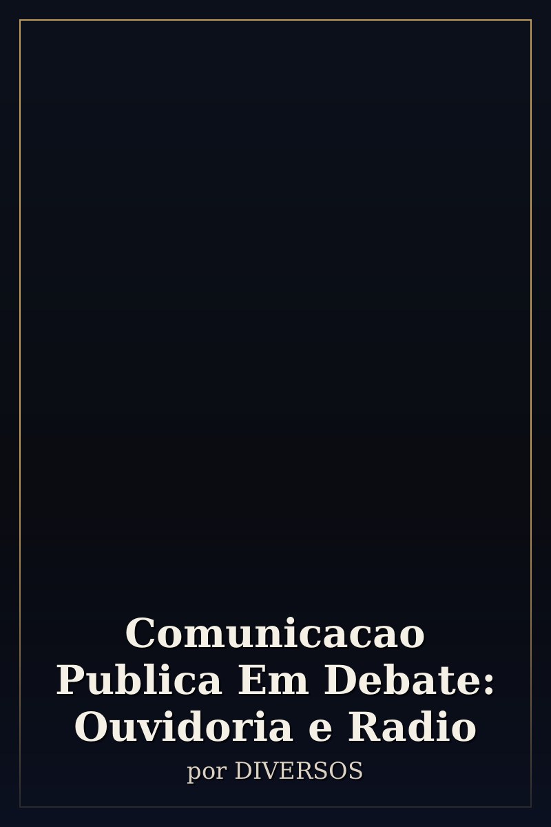 Capa de Comunicacao Publica Em Debate: Ouvidoria e Radio