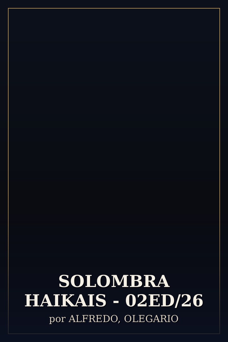 Capa de SOLOMBRA HAIKAIS - 02ED/26