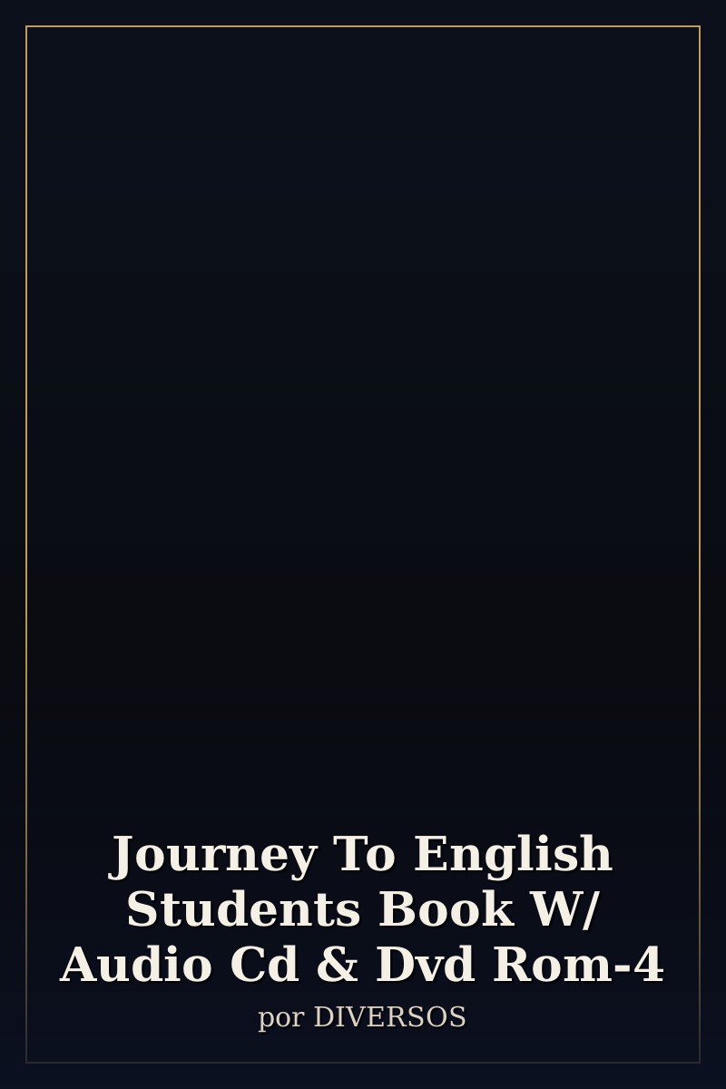 Capa de Journey To English Students Book W/ Audio Cd & Dvd Rom-4