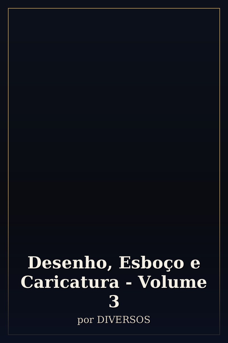 Capa de Desenho, Esboço e Caricatura - Volume 3