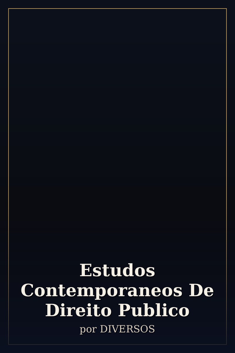 Capa de Estudos Contemporaneos De Direito Publico