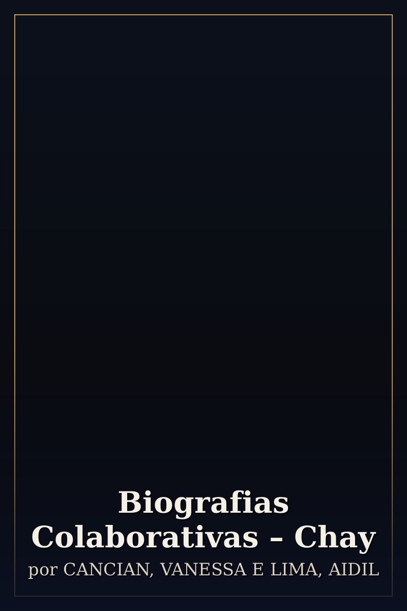 Capa de Biografias Colaborativas – Chay