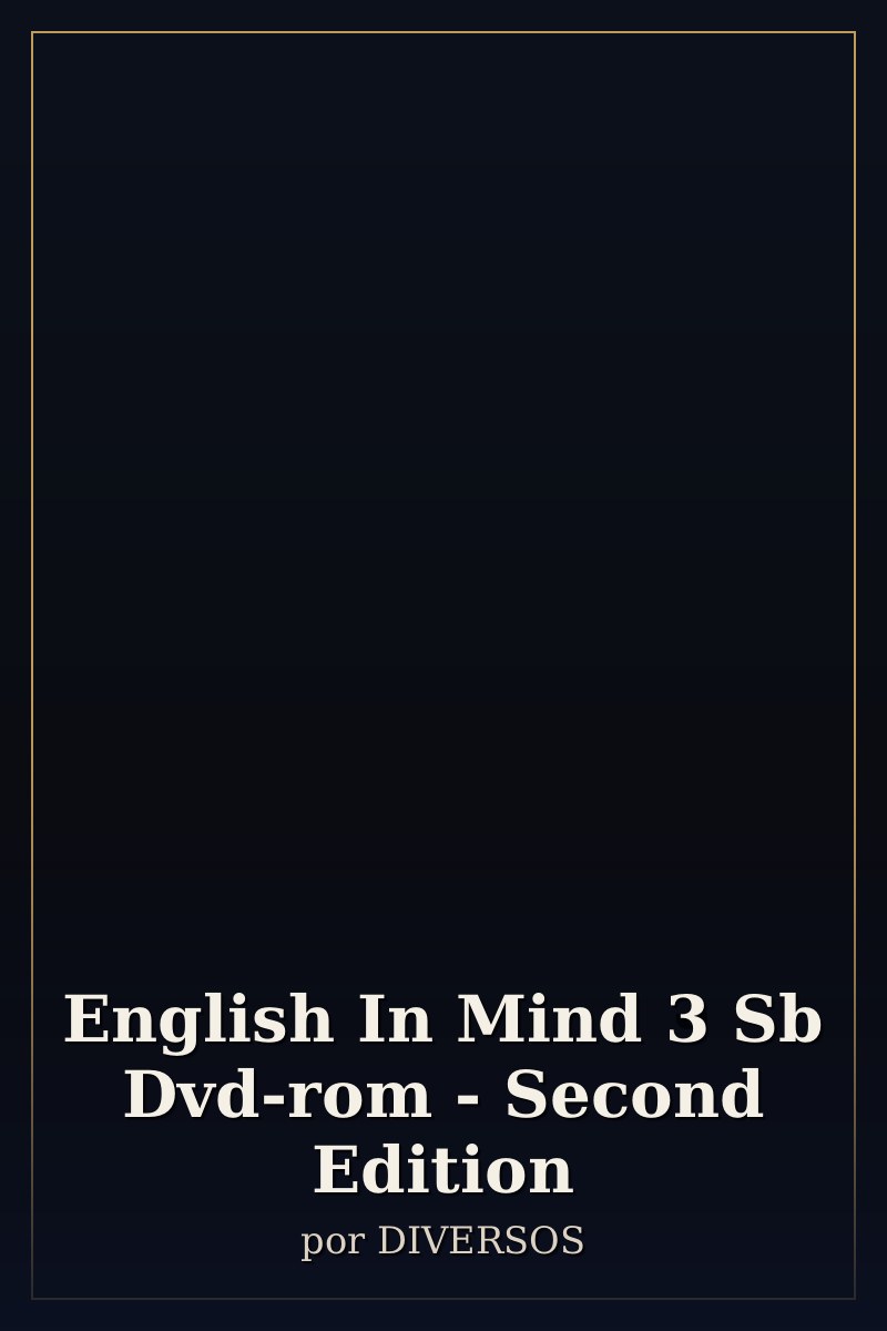 Capa de English In Mind 3 Sb  Dvd-rom - Second Edition