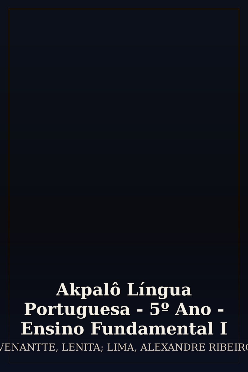 Capa de Akpalô Língua Portuguesa - 5º Ano - Ensino Fundamental I