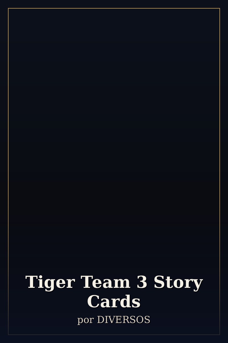 Capa de Tiger Team 3 Story Cards