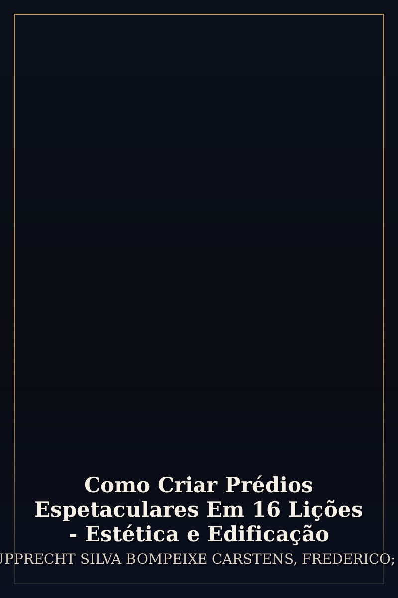 Capa de Como Criar Prédios Espetaculares Em 16 Lições - Estética e Edificação