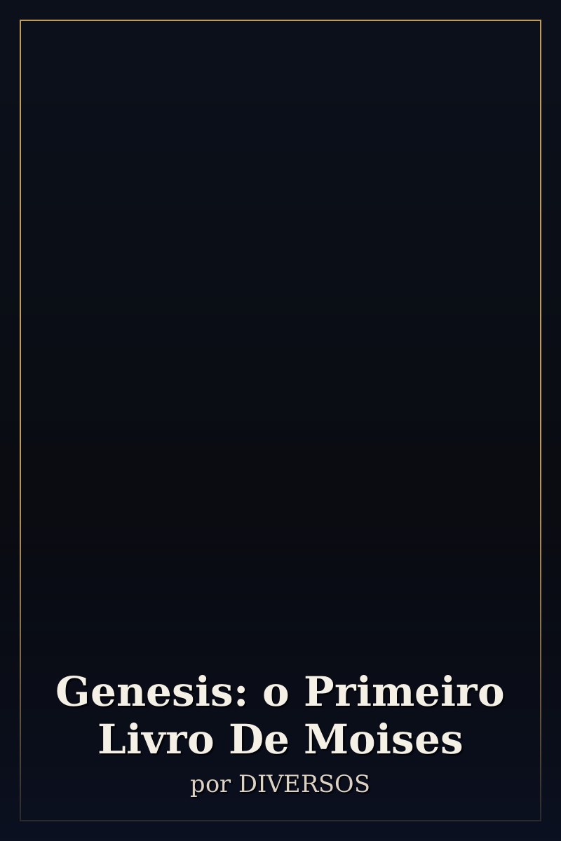 Capa de Genesis: o Primeiro Livro De Moises