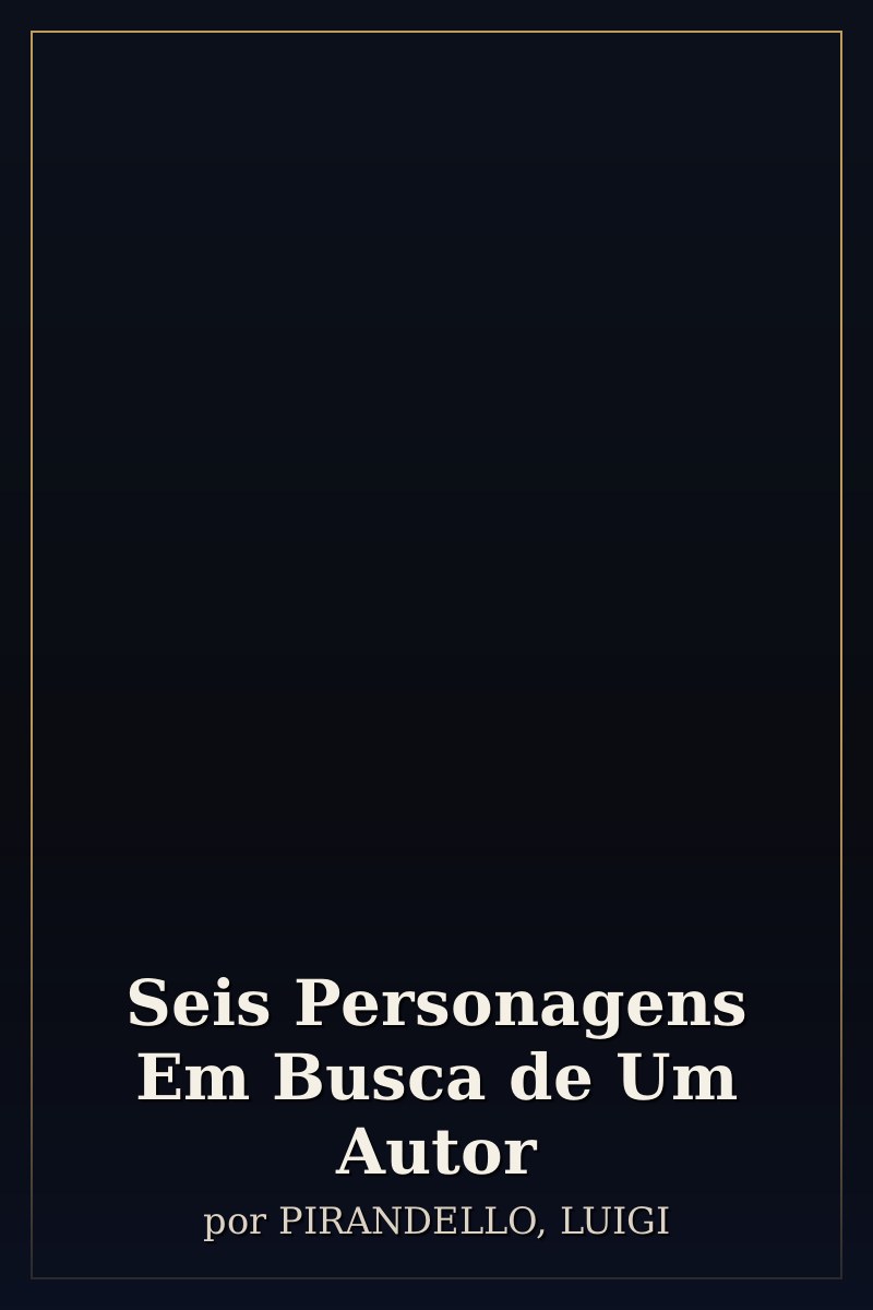 Capa de Seis Personagens Em Busca de Um Autor