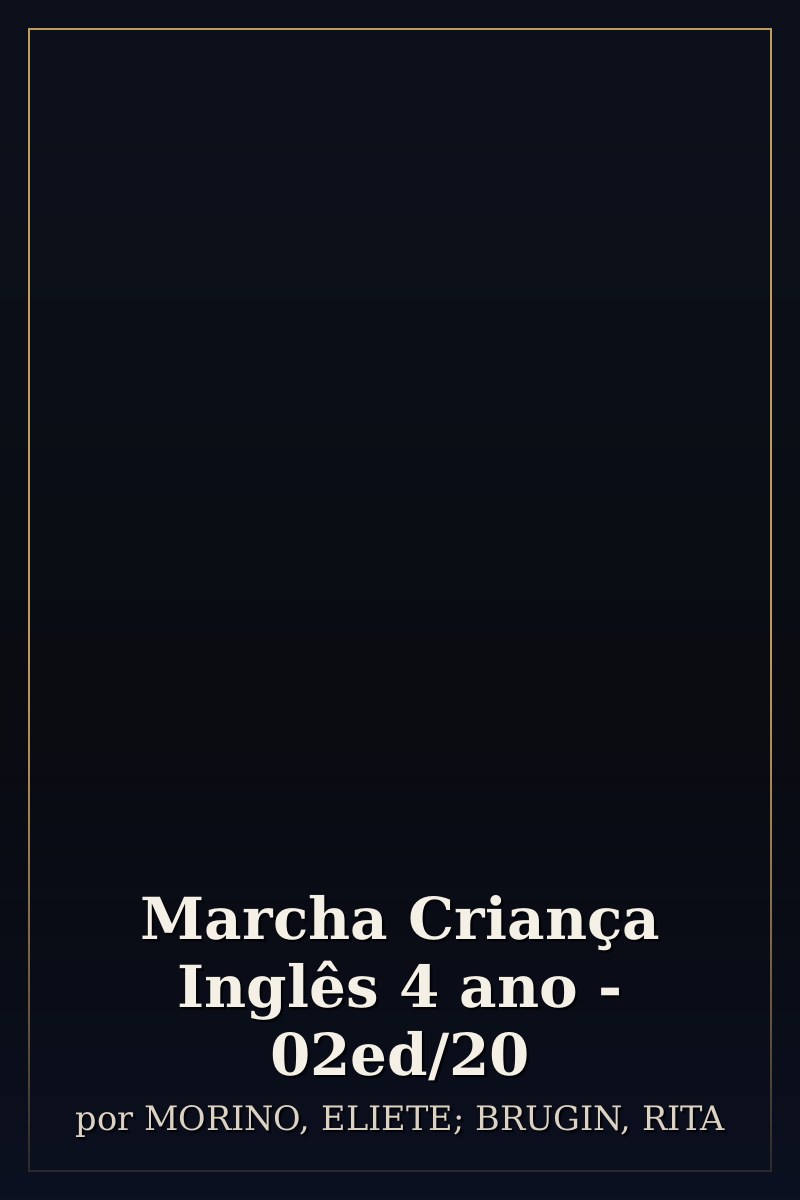 Capa de Marcha Criança Inglês 4 ano - 02ed/20