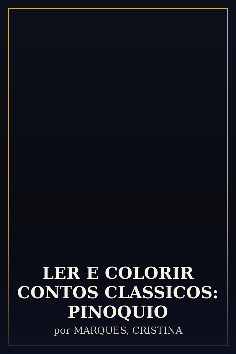 Capa de LER E COLORIR CONTOS CLASSICOS: PINOQUIO