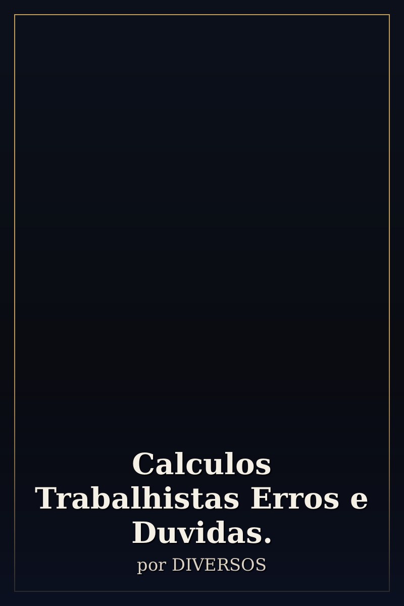 Capa de Calculos Trabalhistas Erros e Duvidas.