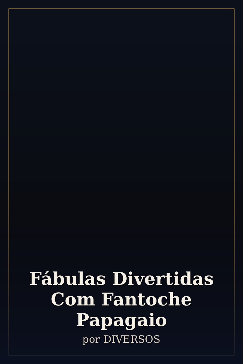 Capa de Fábulas Divertidas Com Fantoche Papagaio