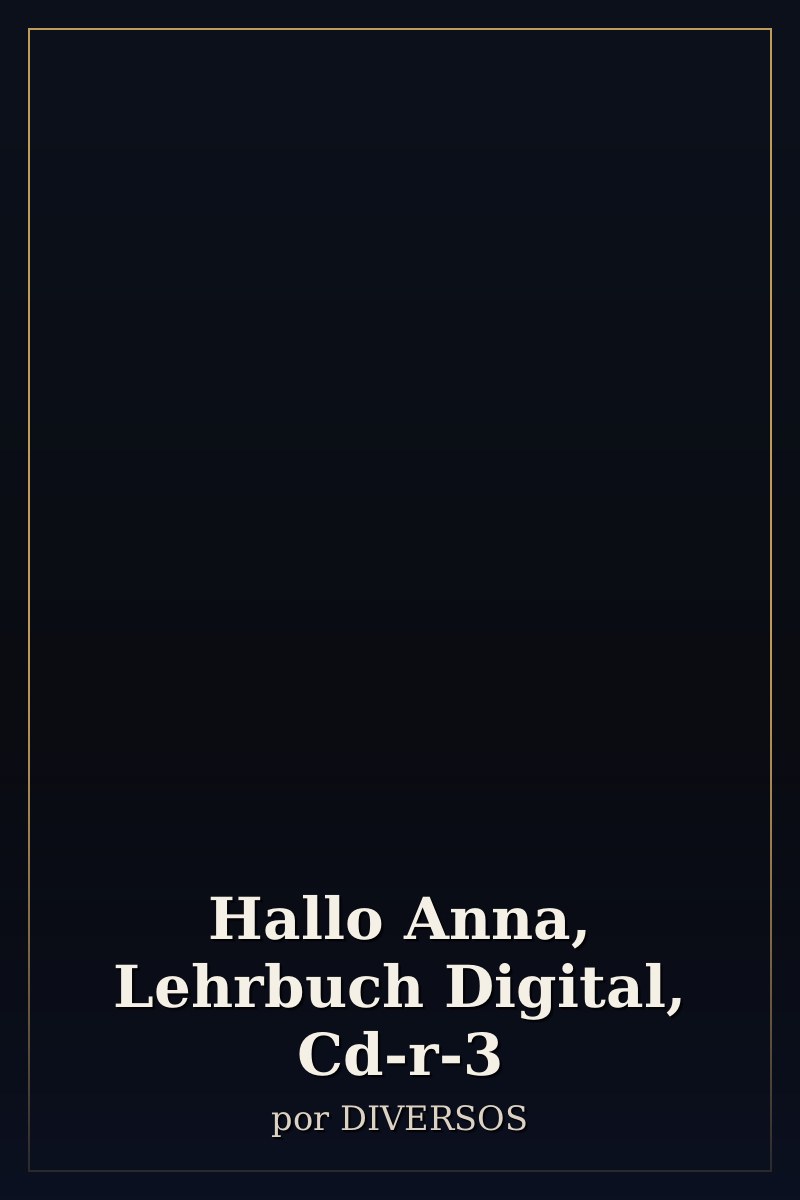 Capa de Hallo Anna, Lehrbuch Digital, Cd-r-3