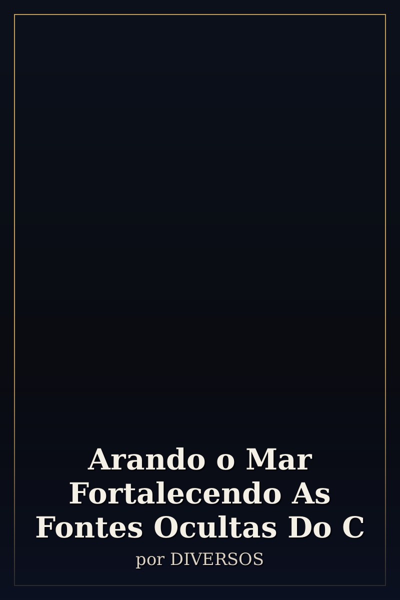 Capa de Arando o Mar   Fortalecendo As Fontes Ocultas Do C