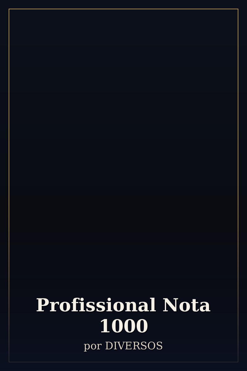 Capa de Profissional Nota 1000
