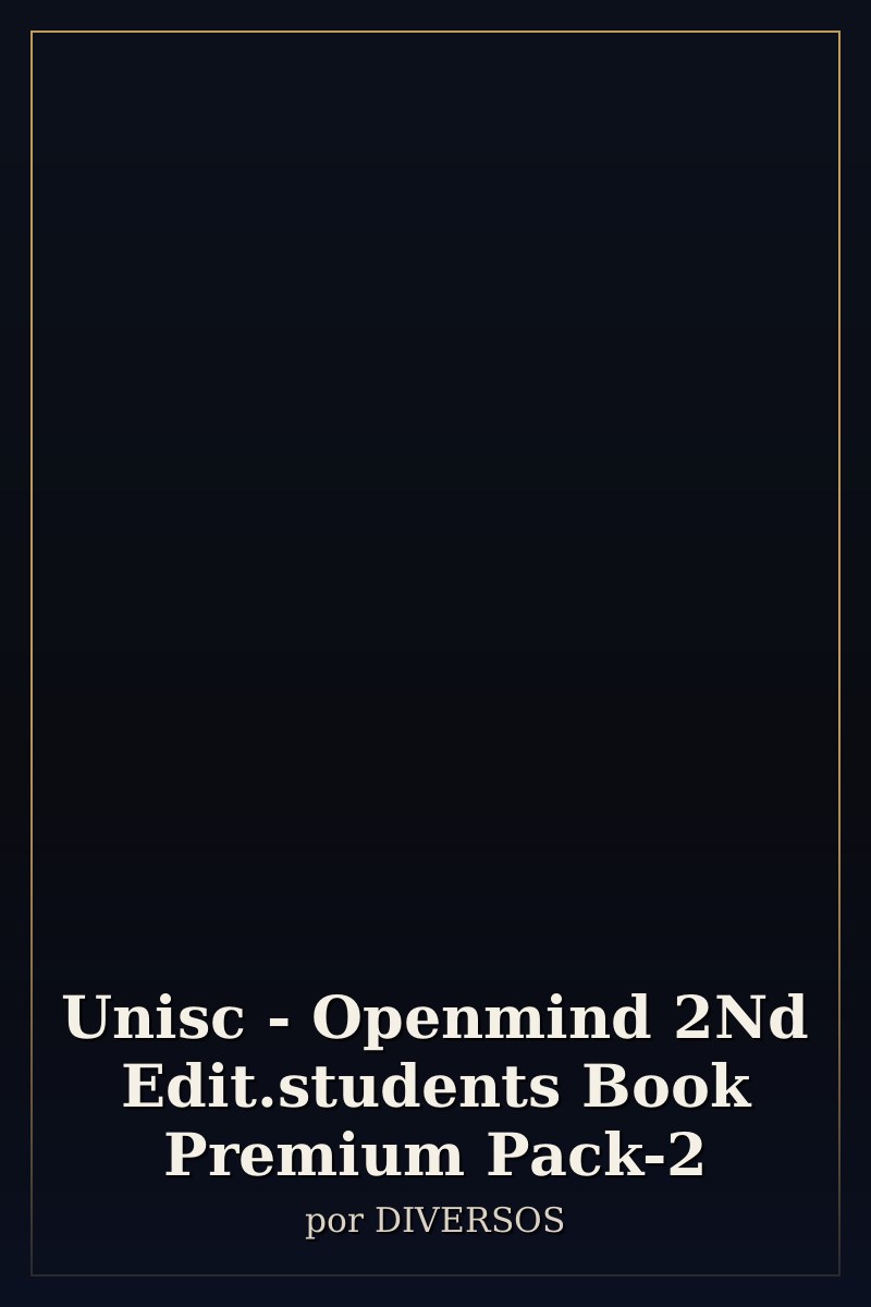 Capa de Unisc - Openmind 2Nd Edit.students Book Premium Pack-2