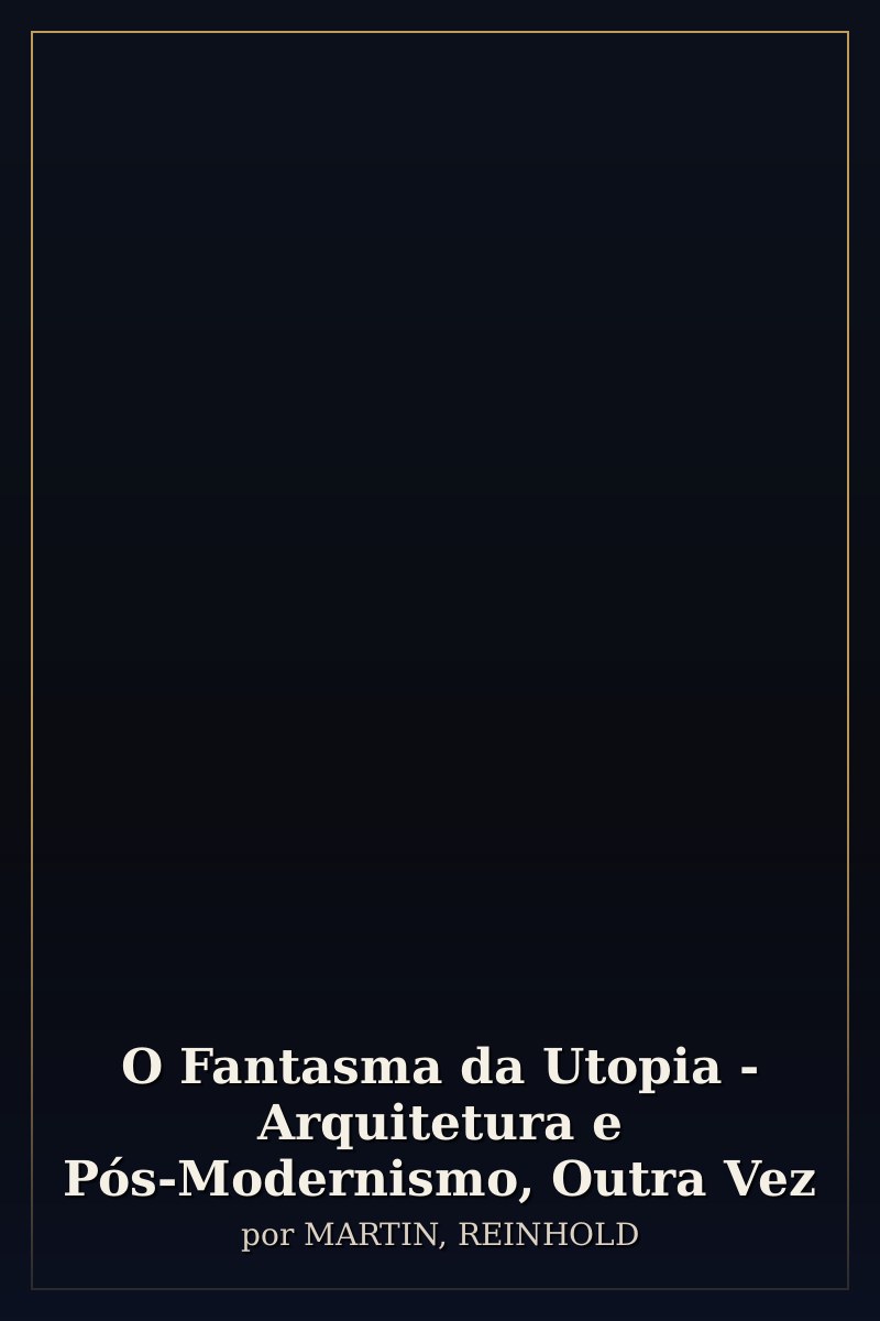 Capa de O Fantasma da Utopia - Arquitetura e Pós-Modernismo, Outra Vez