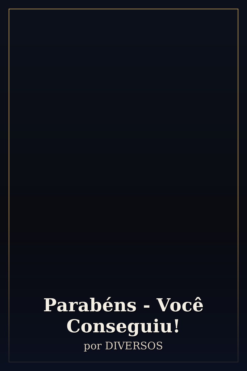 Capa de Parabéns - Você Conseguiu!