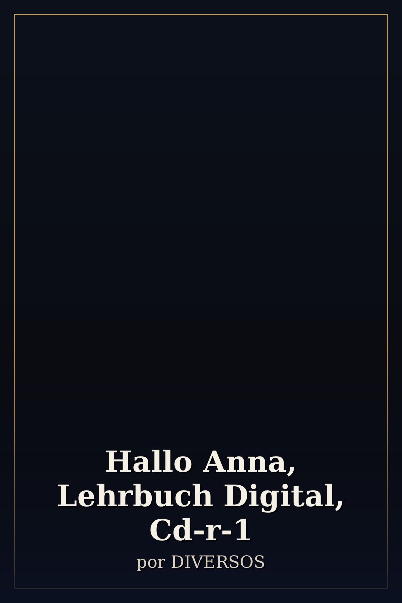 Capa de Hallo Anna, Lehrbuch Digital, Cd-r-1