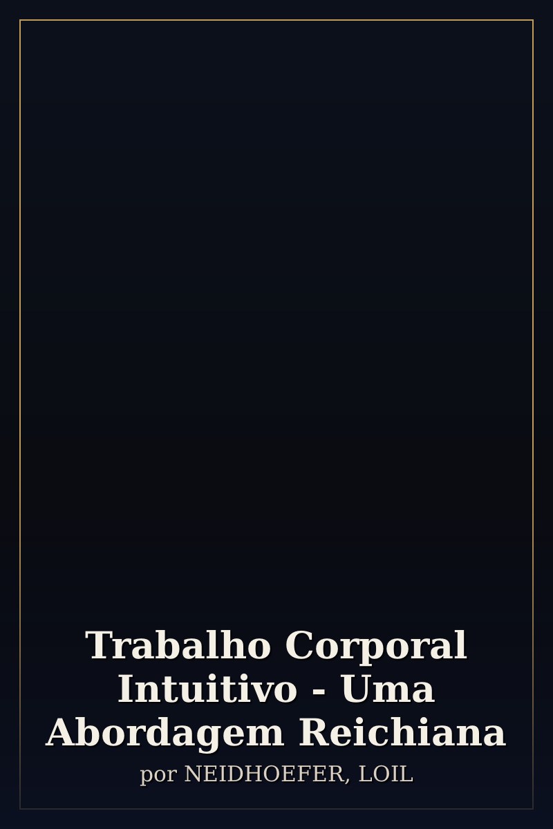 Capa de Trabalho Corporal Intuitivo - Uma Abordagem Reichiana
