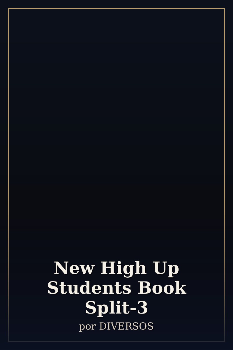Capa de New High Up Students Book Split-3