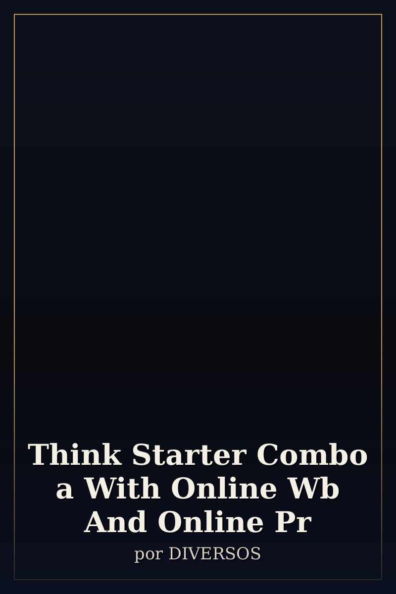 Capa de Think Starter Combo a With Online Wb And Online Pr
