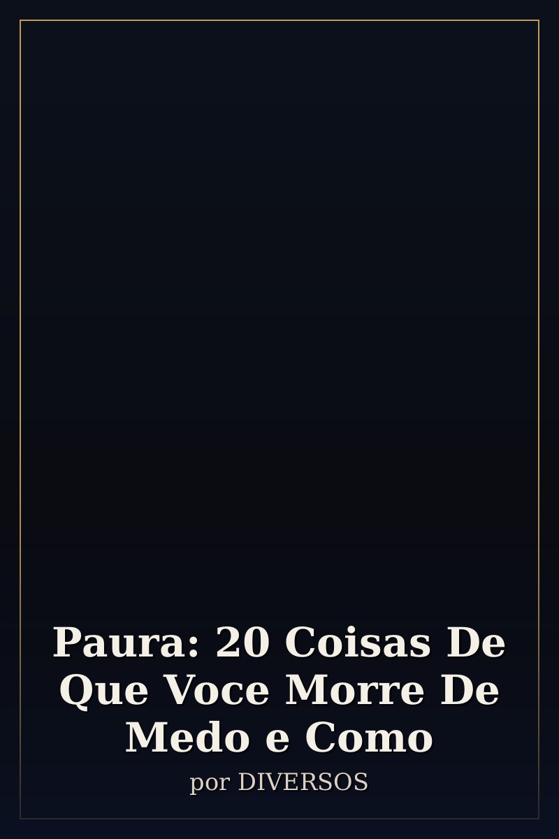 Capa de Paura: 20 Coisas De Que Voce Morre De Medo e Como