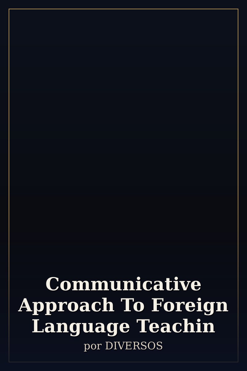 Capa de Communicative Approach To Foreign Language Teachin