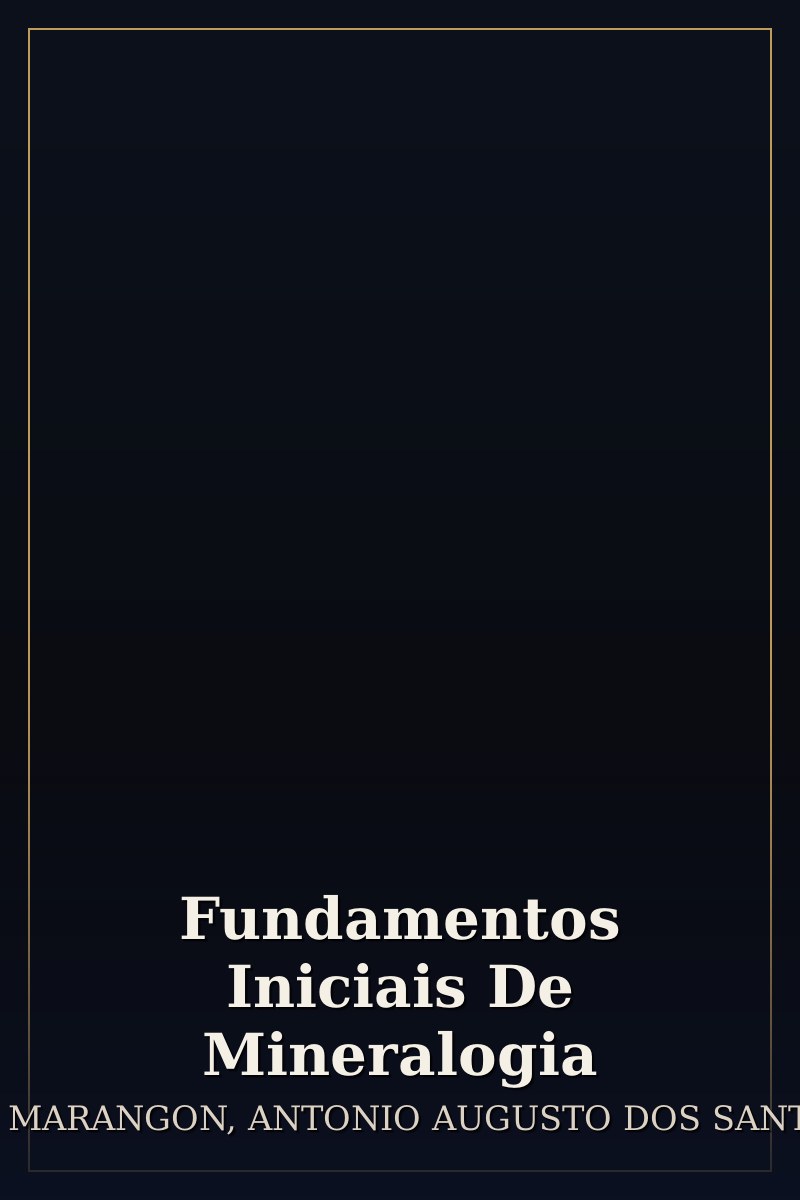 Capa de Fundamentos Iniciais De Mineralogia