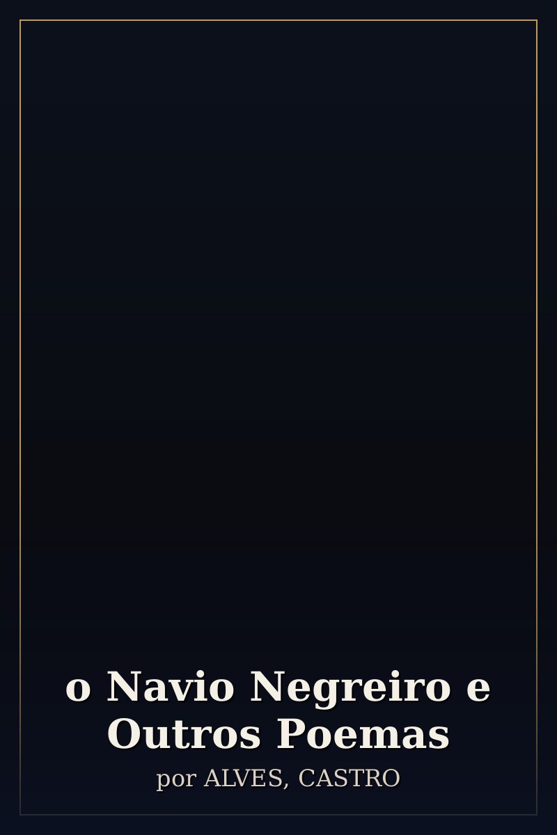 Capa de o Navio Negreiro e Outros Poemas