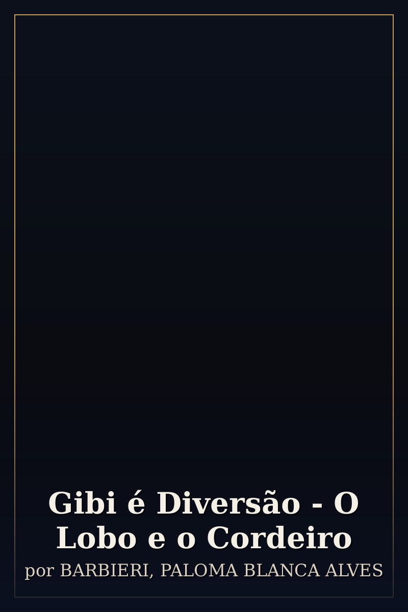 Capa de Gibi é Diversão - O Lobo e o Cordeiro