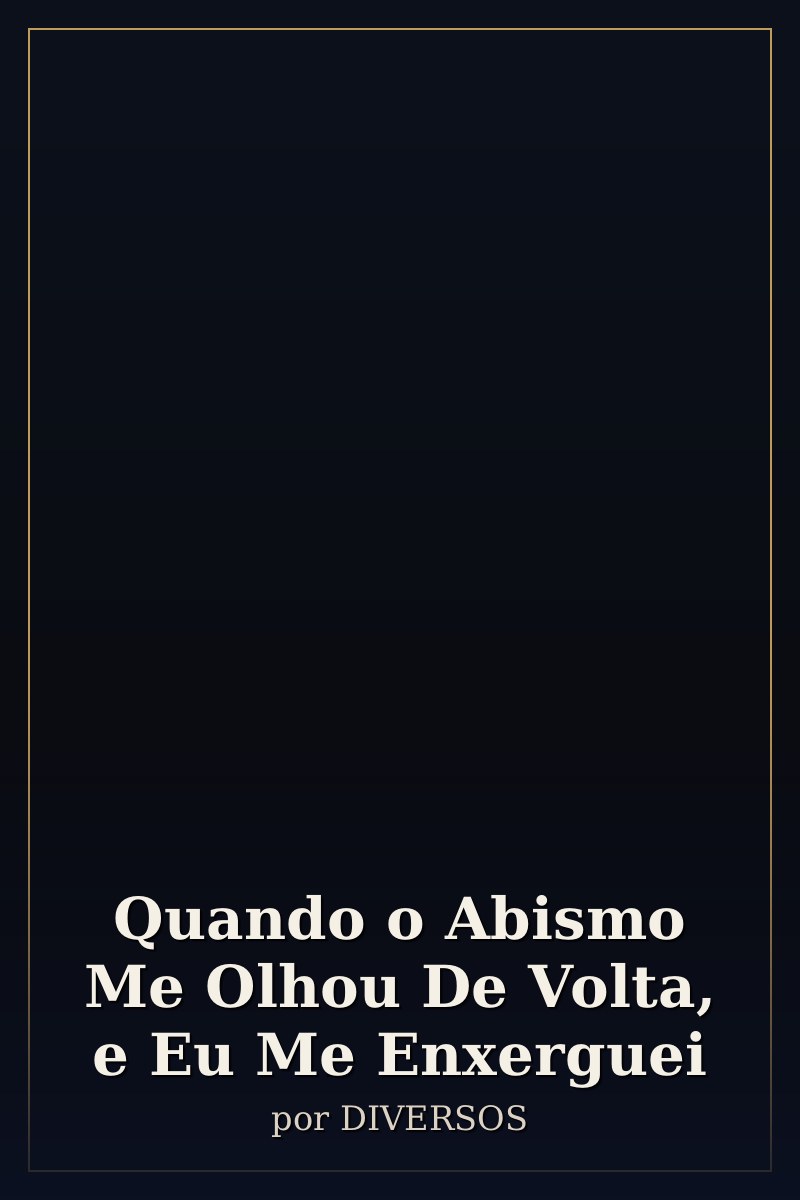 Capa de Quando o Abismo Me Olhou De Volta, e Eu Me Enxerguei