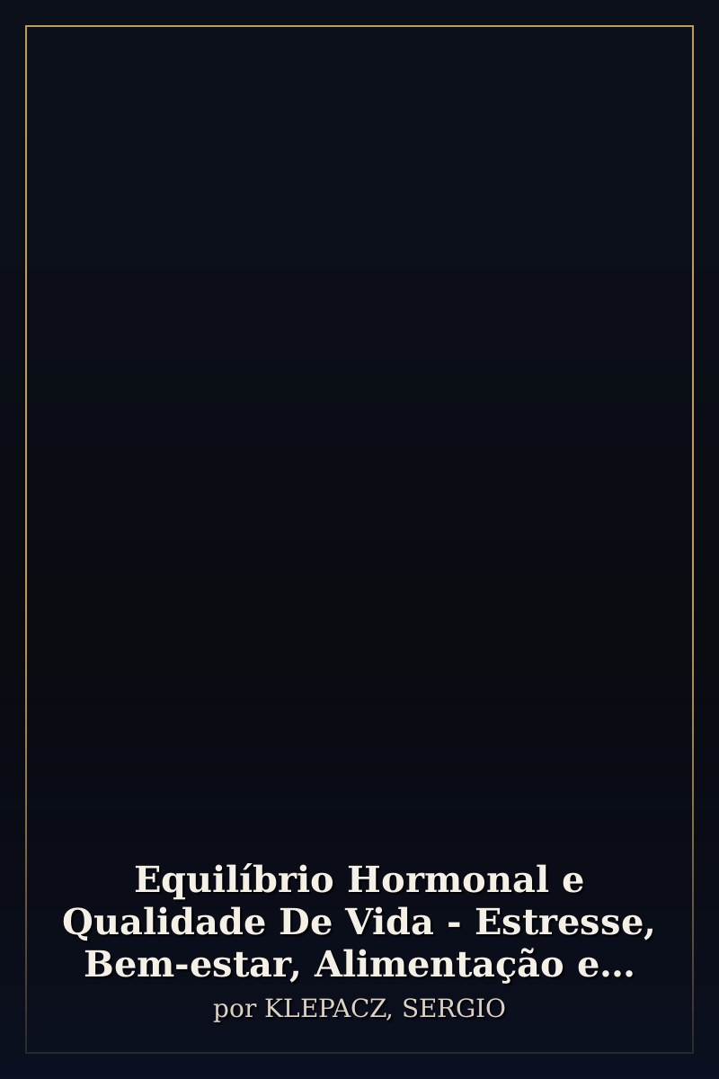Capa de Equilíbrio Hormonal e Qualidade De Vida - Estresse, Bem-estar, Alimentação e Envelhec.saudáv