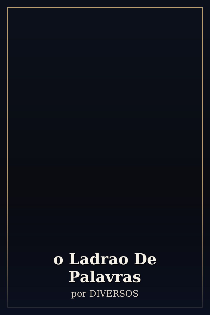 Capa de o Ladrao De Palavras