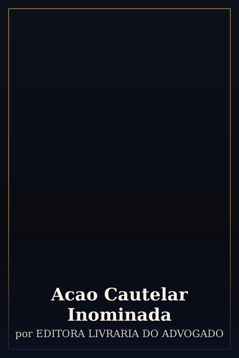 Capa de Acao Cautelar Inominada