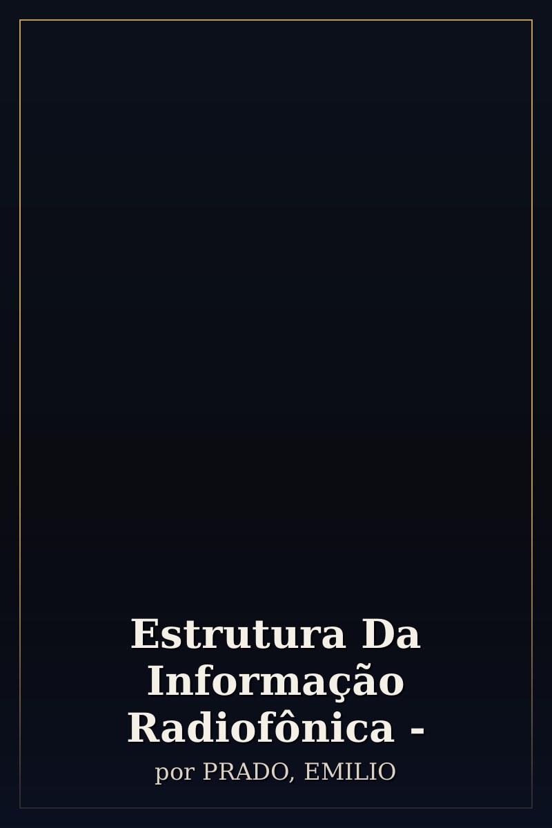 Capa de Estrutura Da Informação Radiofônica -
