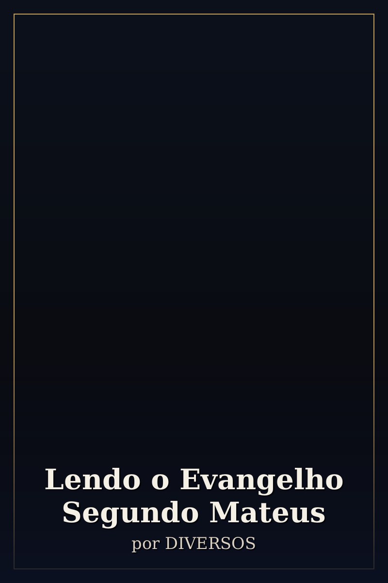 Capa de Lendo o Evangelho Segundo Mateus