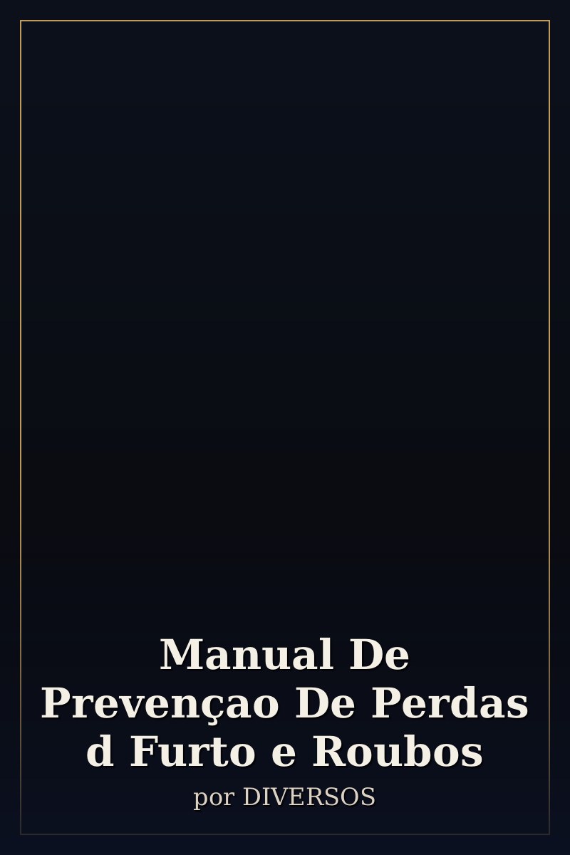 Capa de Manual De Prevençao De Perdas d Furto e Roubos