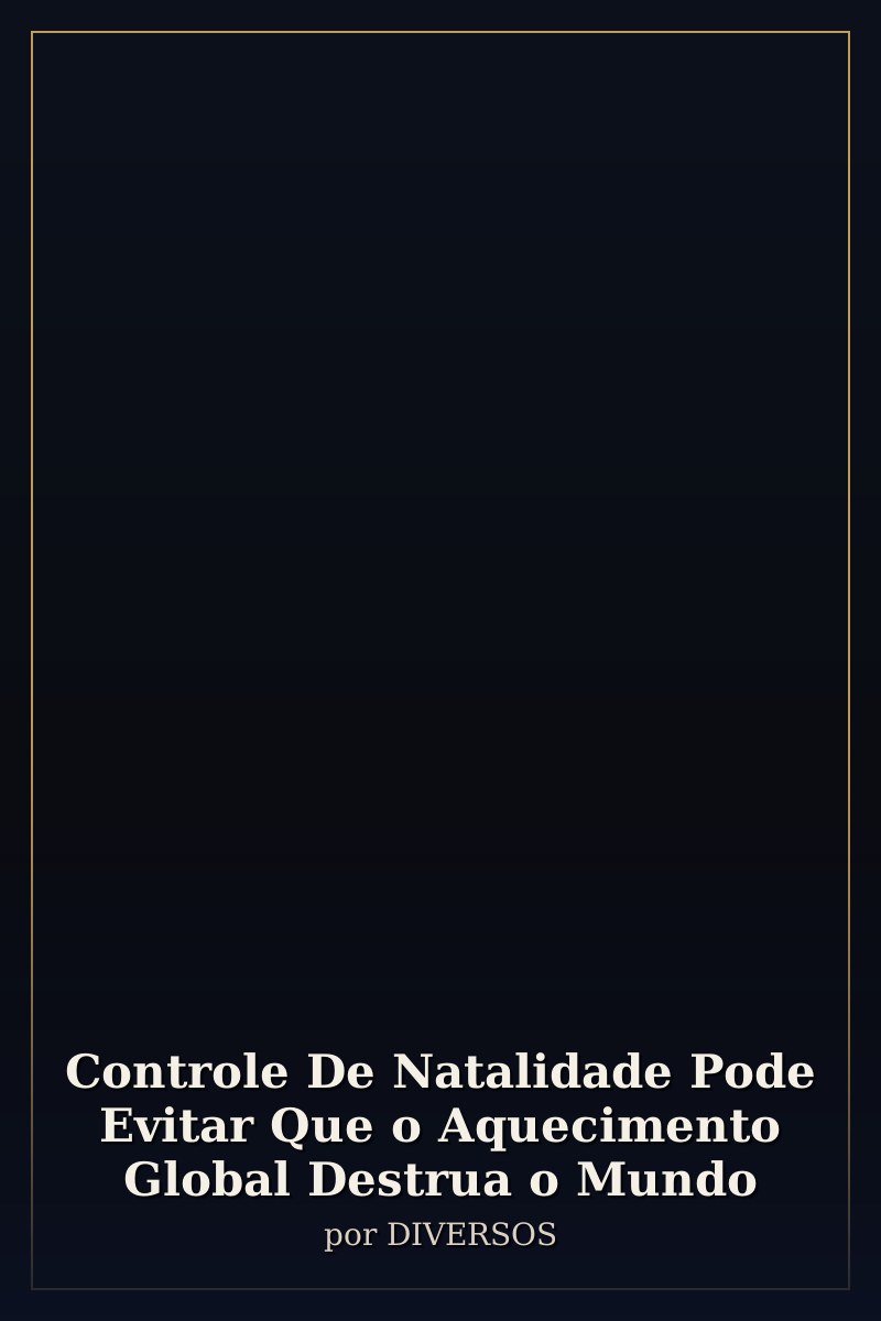 Capa de Controle De Natalidade Pode Evitar Que o Aquecimento Global Destrua o Mundo