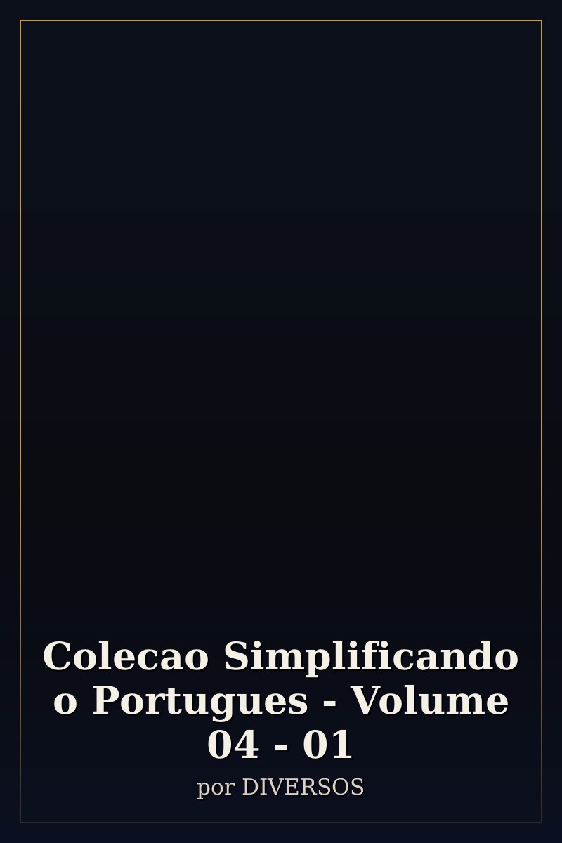 Capa de Colecao Simplificando o Portugues - Volume 04 - 01