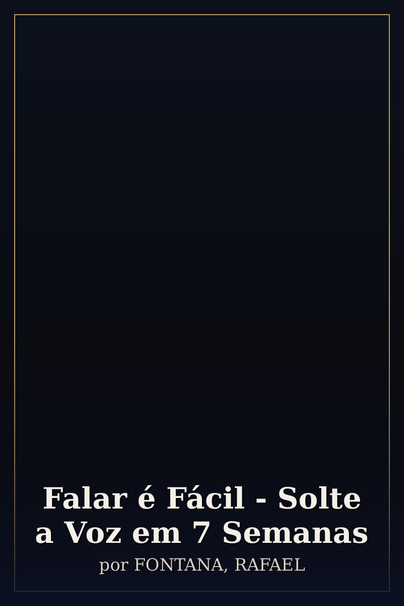 Capa de Falar é Fácil - Solte a Voz em 7 Semanas