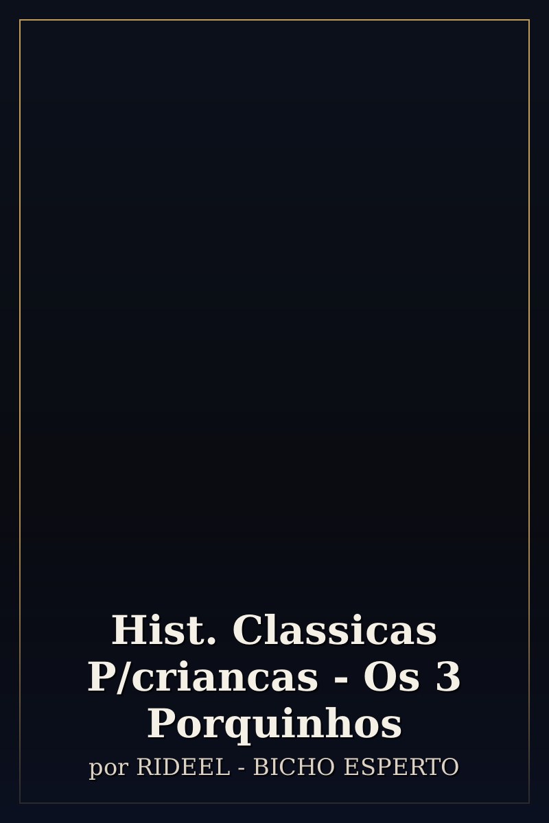 Capa de Hist. Classicas P/criancas - Os 3 Porquinhos