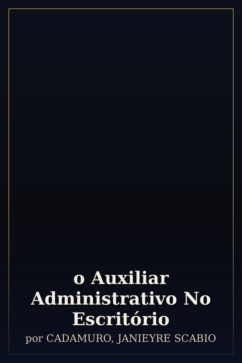 Capa de o Auxiliar Administrativo No Escritório