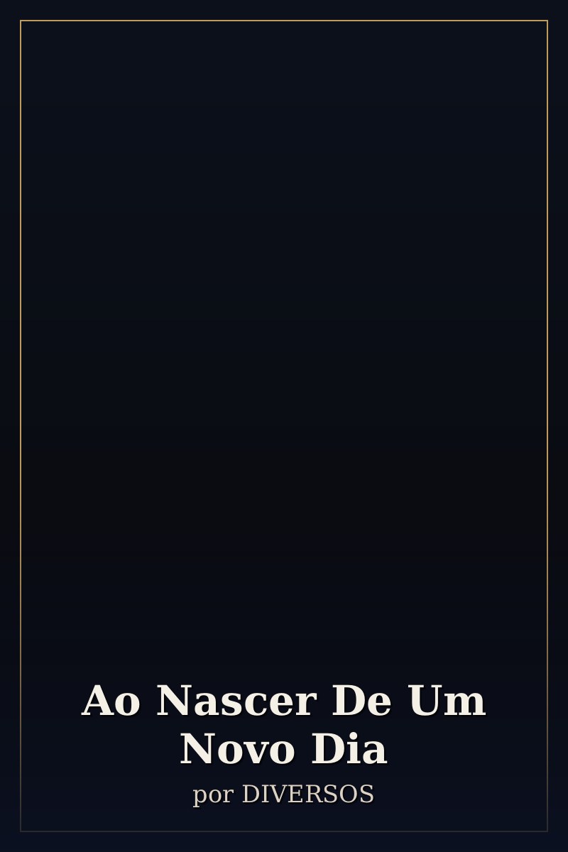 Capa de Ao Nascer De Um Novo Dia