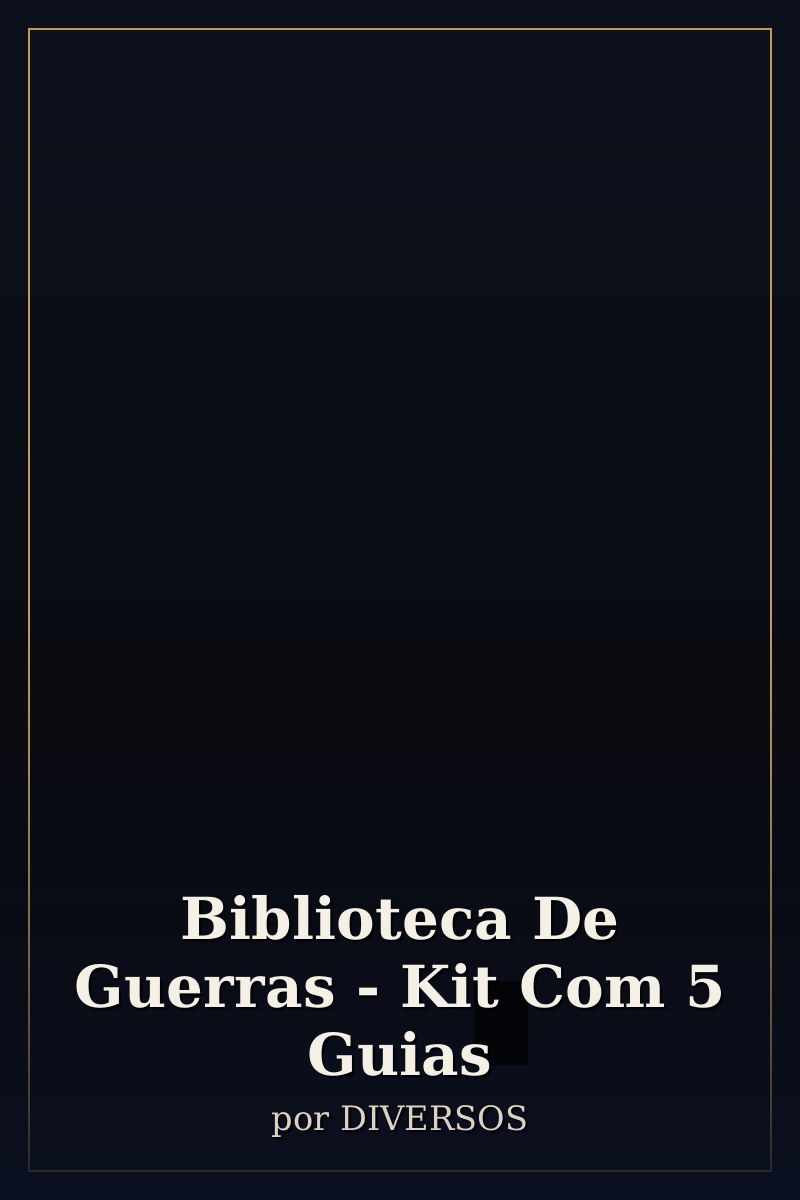 Capa de Biblioteca De Guerras - Kit Com 5 Guias